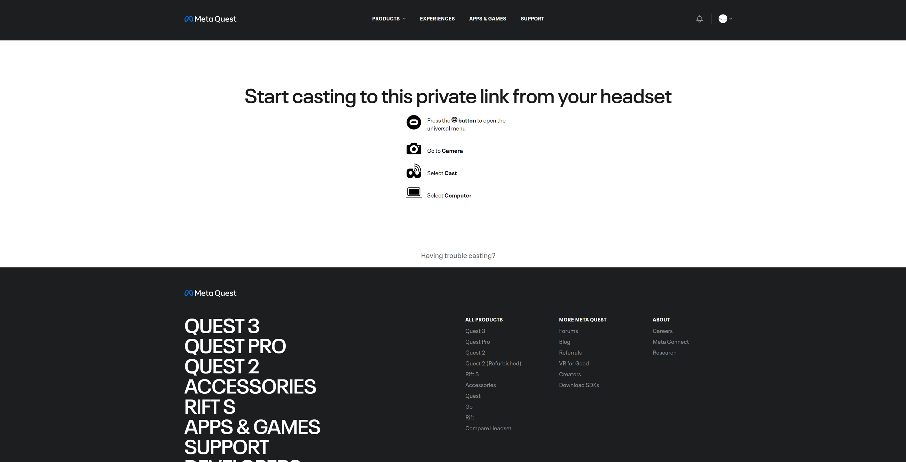 How to cast your vr headset onto a screen courseta nursing